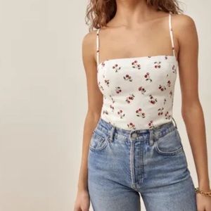 Reformation | Cherry Top | Size 8